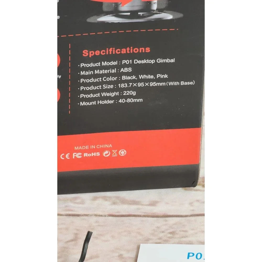 Magic Snapshot: 360° Auto Face Tracking Selfie Tripod - ABS Pink, No App Needed